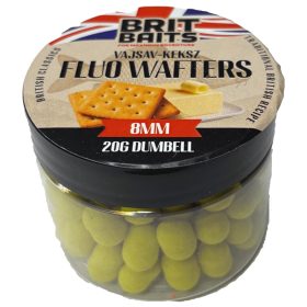 BritBaits Fluo Wafters Dumbell Vajsav-Keksz 8mm