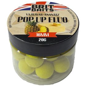 BritBaits Pop Up fluo Vajsavas-Ananász 16 mm