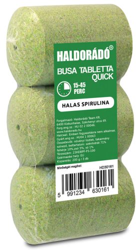 Haldorádó Qiuck Busa Tabletta 3db Halas Spirulina