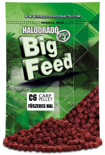 Haldorádó C6 Etetőpellet Fűszeres Hal 6 mm 800gr