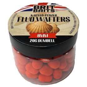 BritBaits Fluo Wafters Dumbell Kagyló-Fűszer 8mm