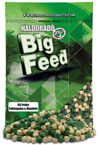 Haldorádó C6 Etetőpellet Fokhagyma-Mandula 6 mm 800gr