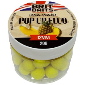 BritBaits Pop Up fluo Banán-Ananász 12 mm