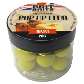 BritBaits Pop Up fluo Méz-Vajsav 16 mm