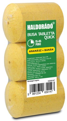 Haldorádó Qiuck Busa Tabletta 3db Ananász+Banán