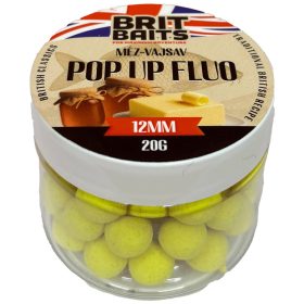BritBaits Pop Up fluo Méz-Vajsav 12 mm