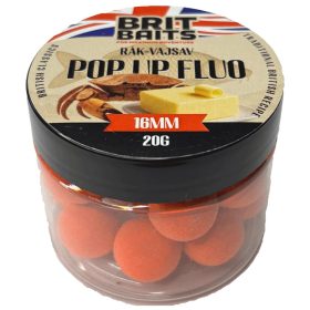 BritBaits Pop Up fluo Rák-Vajsav 16 mm