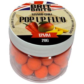 BritBaits Pop Up fluo Mangó-Chili 12 mm