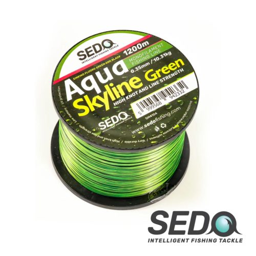 Sedo Aqua Skyline Green Monofil Horgász Zsinór 0.25mm, 1200m, 6.45kg