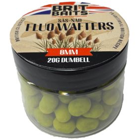 BritBaits Fluo Wafters Dumbell Sás-Nád 8mm Amur Special
