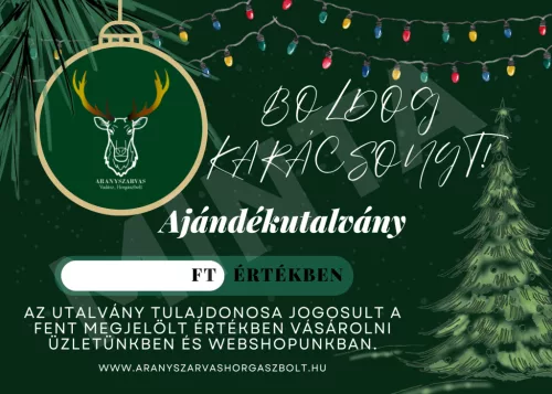 Aranyszarvas Ajándékutalvány - Karácsonyi limitált kiadás 5.000 Ft értékben