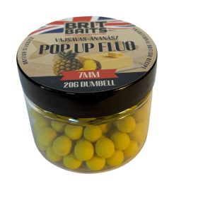 BritBaits Pop Up fluo Vajsavas-Ananász 7mm