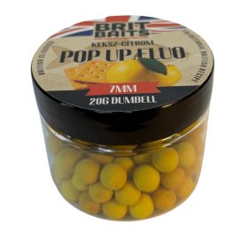 BritBaits Pop Up fluo Keksz-Citrom 7mm