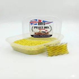   BritBaits Mikropellet Box Banán-Ananász 400gr 2mm pellet+100ml Power Liquid