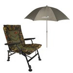 CARP EXPERT COMFORT CAMO SZÉK CXP 220CM ERNYŐVEL