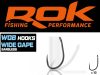 ROK WIDE GAPE Barbless szakáll nélküli teflon horog, 6-os méret