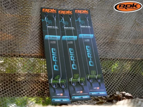 ROK D-RIG Curve Shank - 2db/csomag - előkötött horog - 8 - 0,32mm