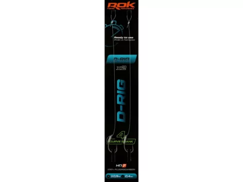 ROK D-RIG Curve Shank - 2db/csomag - előkötött horog - 8 - 0,32mm